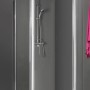 Breuer Elana Seitenwand, 100 cm, Chrom, Klarglas für Dreh- und Pendeltür.