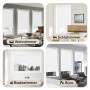 Weißes Seitenzugrollo Verdunkelung in Wohnzimmer, Schlafzimmer, Bad und Büro. Blickdichter Fenstervorhang.