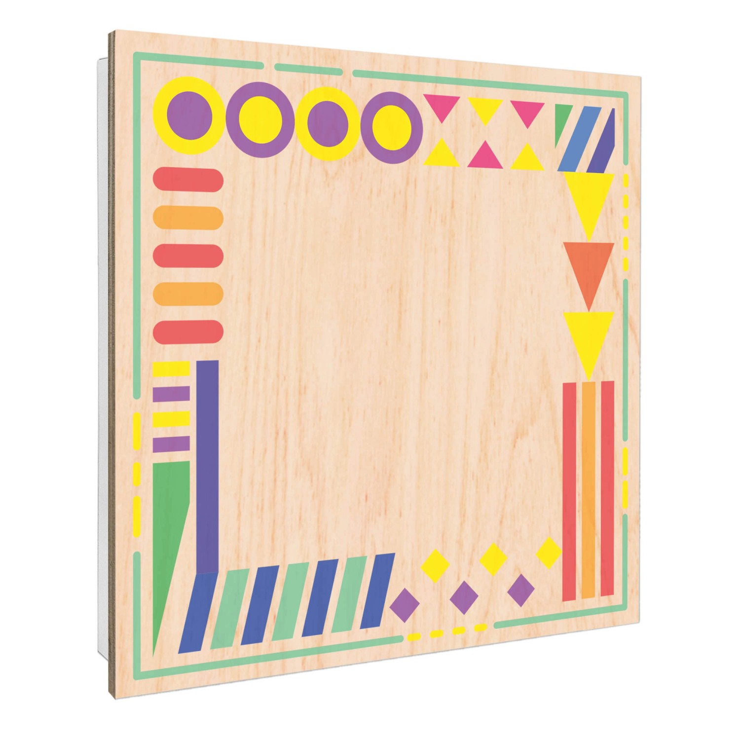 Banjado Großer Schlüsselbox Holz 30x30cm Weiß Scharnier Rechts 50 Haken Sch günstig online kaufen