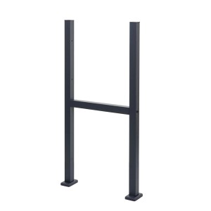 MCW Standfuß für Paketkasten K41, anthrazitfarbener Briefkastenständer aus verzinktem Stahl.