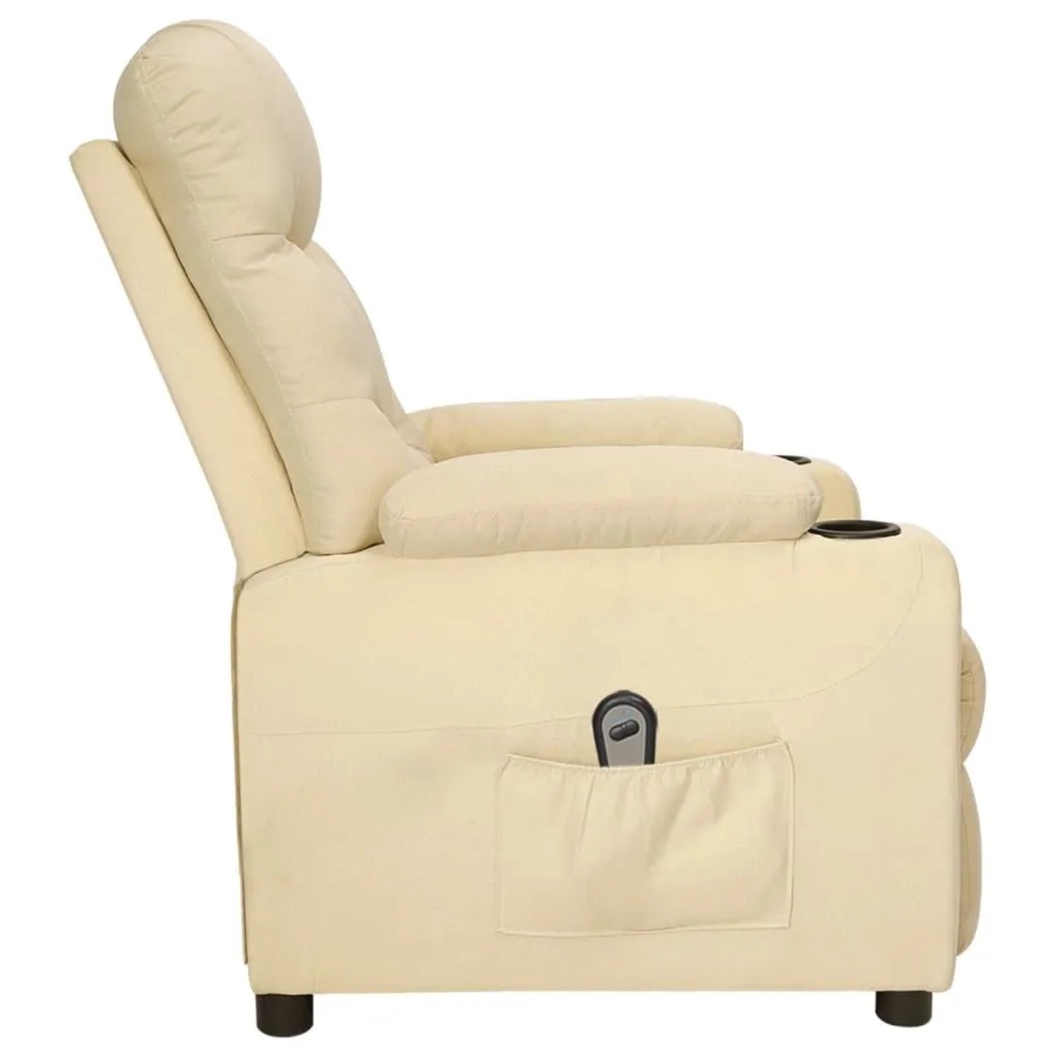vidaXL Relaxsessel Elektrisch Creme Stoff 3098824_3