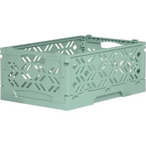 Mintgrüne Klappbox Mini, 3 Liter, ideal zur Aufbewahrung und platzsparend verstaubar.