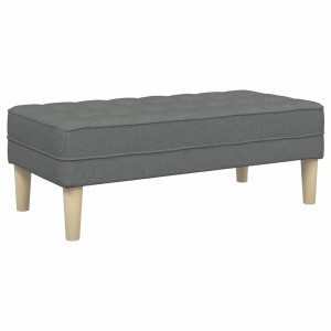 vidaXL Bank Dunkelgrau 113 x 57 x 39 cm Stoff 42001936