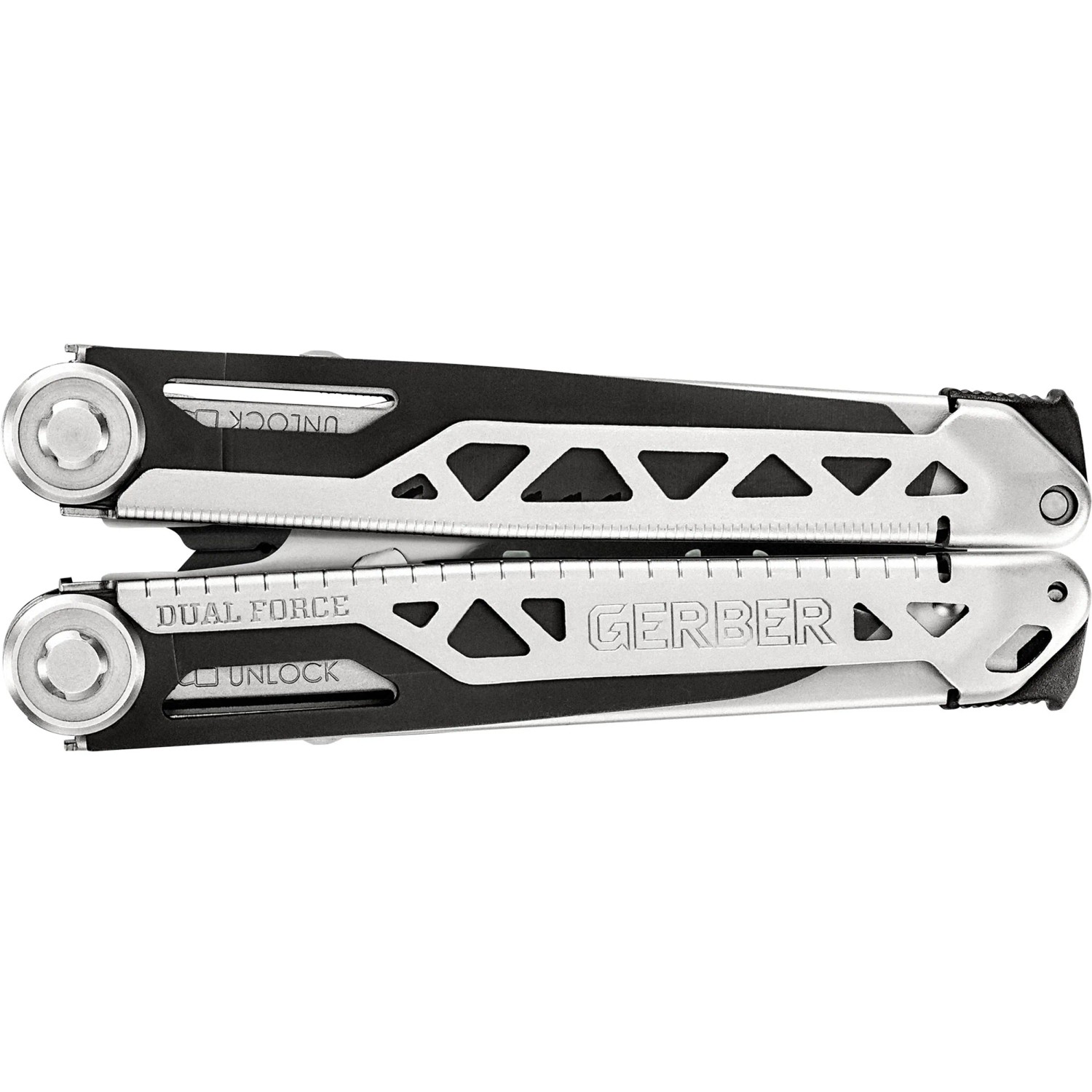 Gerber Dual-Force Multitool mit 12 Werkzeugen, geschlossen. Kompaktes Werkzeug für Alltag und Beruf.