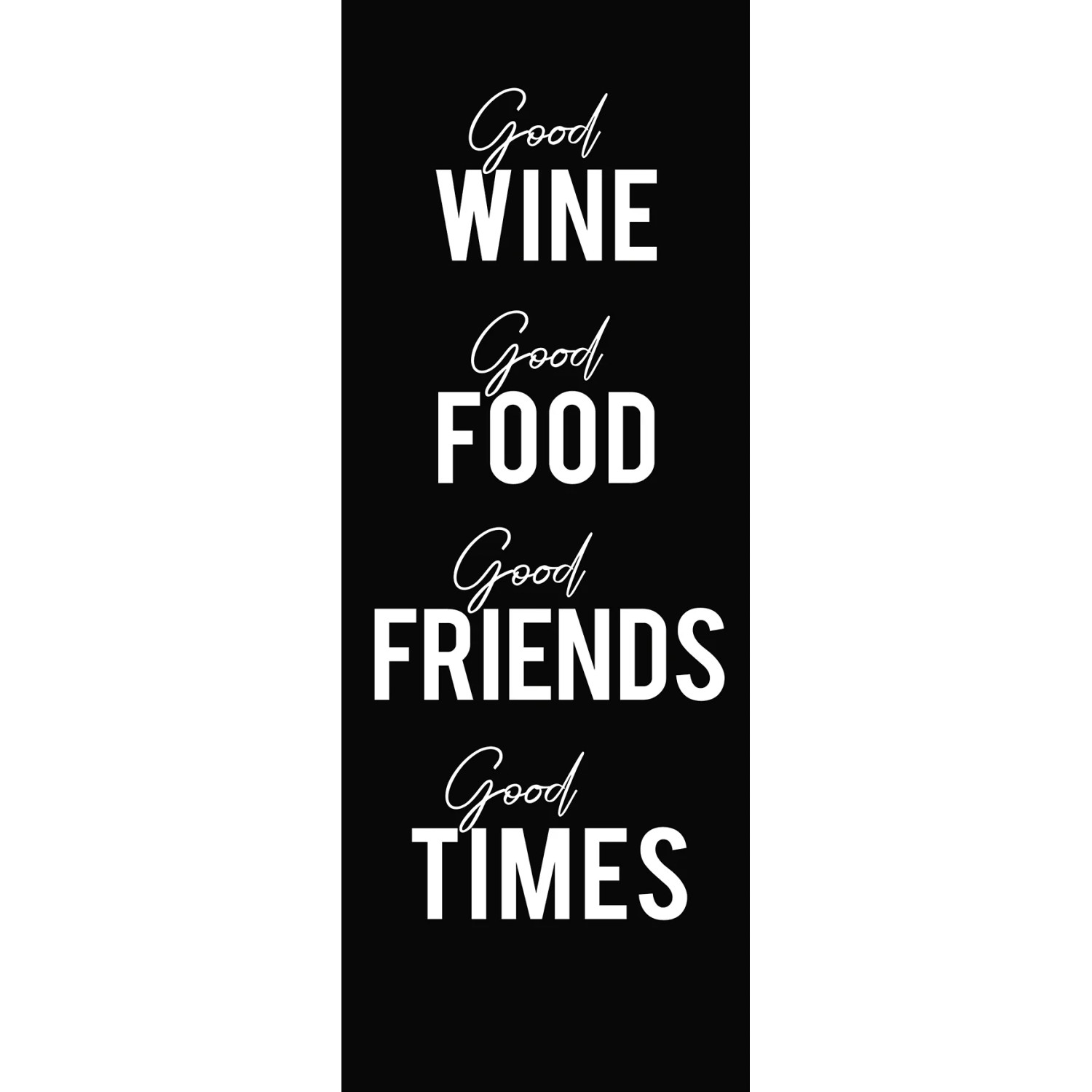 Leinwandbild Anonymus Good Wine 77 cm x 27 cm