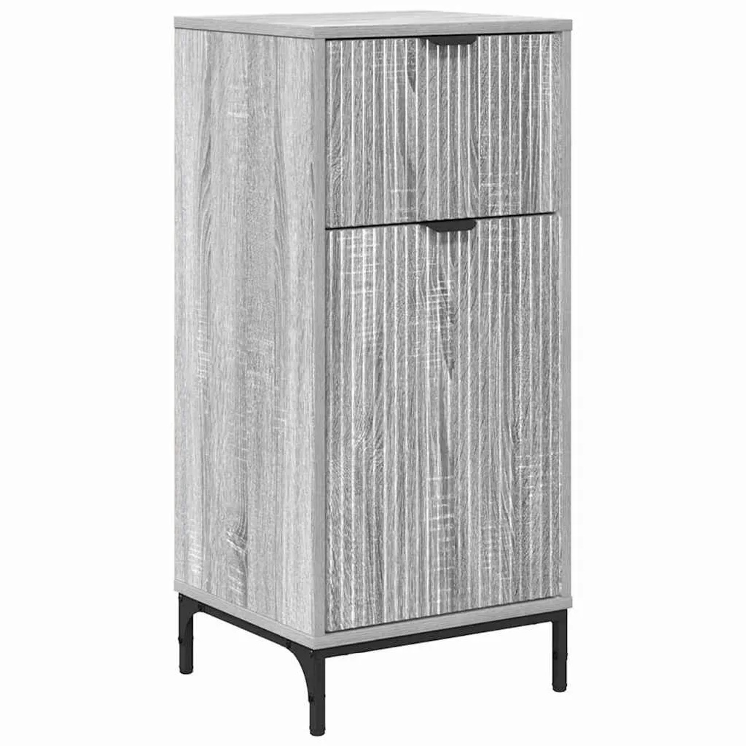 vidaXL Badezimmerschrank mit Speicher Graues Sonoma 39,5 x 36 x 88 cm 88340 günstig online kaufen