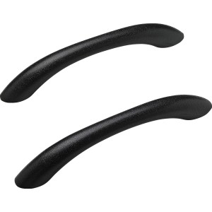 Ottofond Atlanta Duo Wannengriffe, 2er Set, schwarz, für Badewannen-Zubehör.