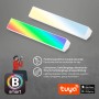 Weiße, dimmbare Brilo LED-Tischleuchte Muro S B-Smart mit Farbwechsel und App-Steuerung.