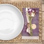 Relaxdays Tischset 6er Set Wasserhyazinthe Natur Hitzebeständig 42 cm x 30 cm x 1,5 cm 0,23 kg_2