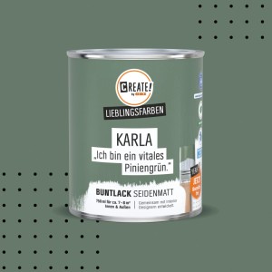 CREATE! by OBI Buntlack Lieblingsfarbe Karla Piniengrün Seidenmatt 0,75 l