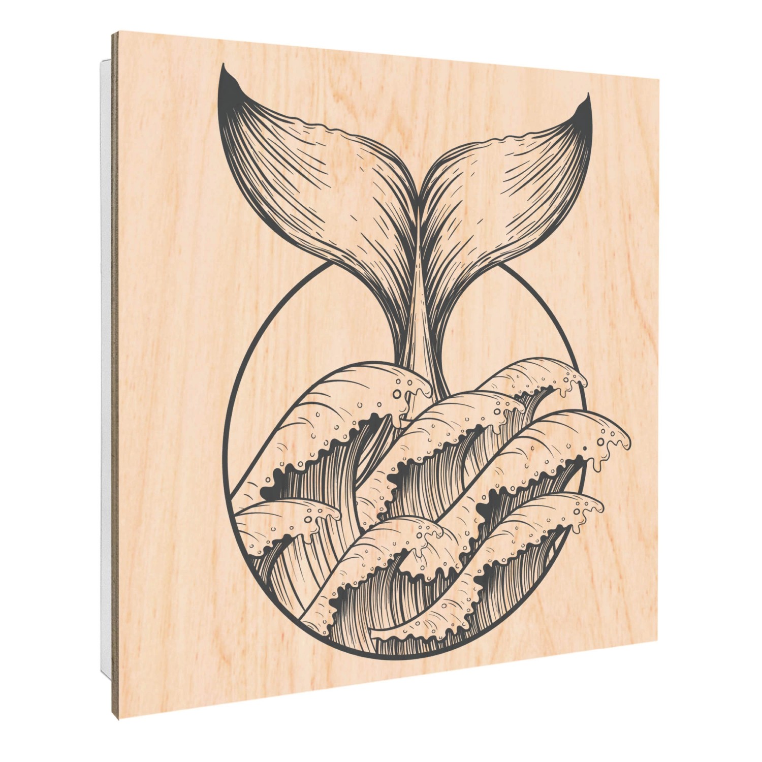 Banjado Schlüsselkasten mit Holzfront 30x30cm Weiß Scharnier Links 50 Haken günstig online kaufen