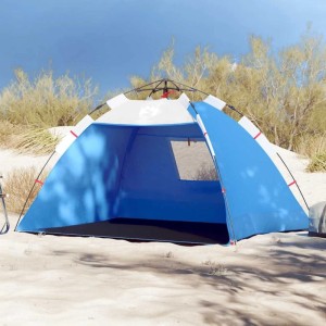 vidaXL Strandzelt 2 Personen Azurblau Quick Release Wasserdicht 4005296