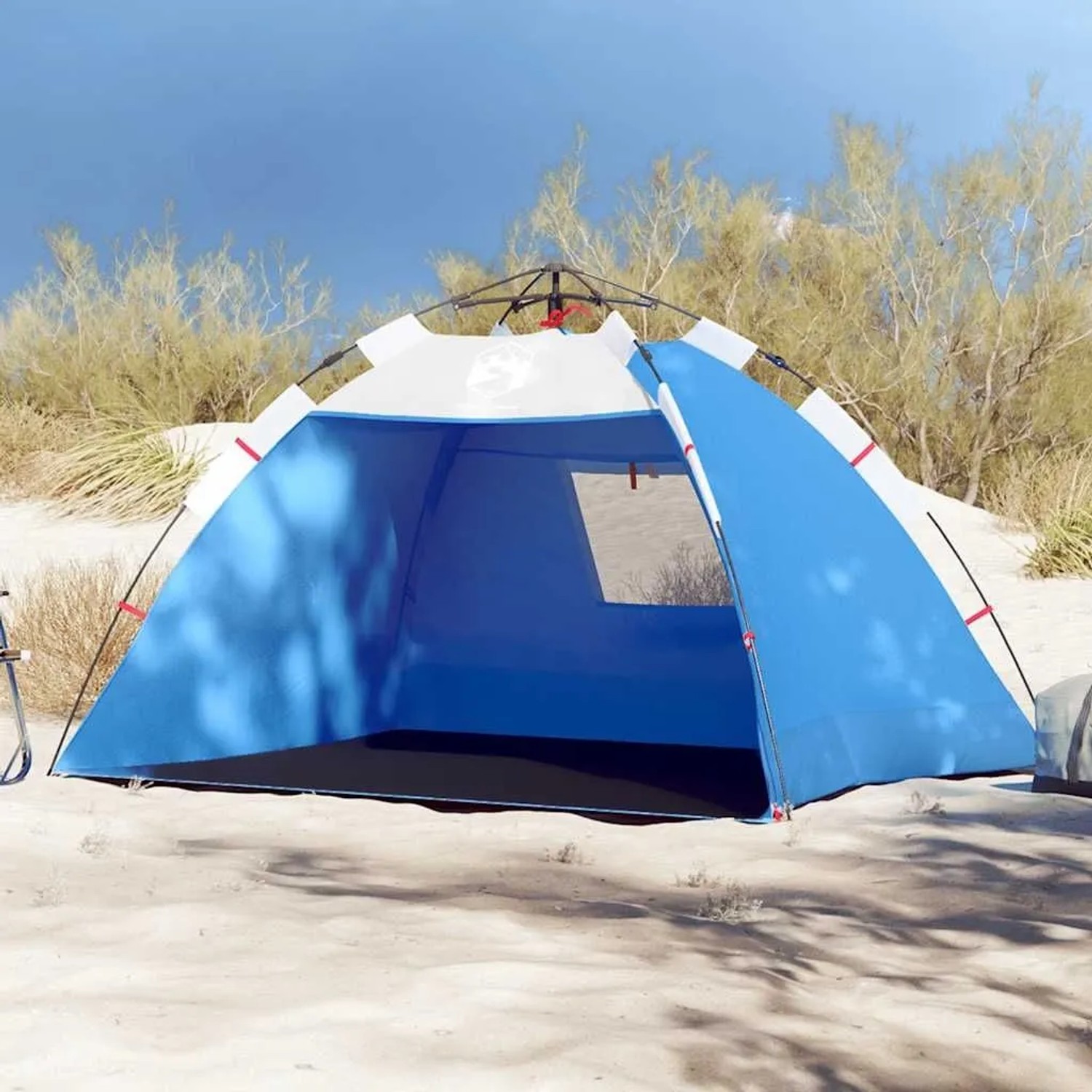 vidaXL Strandzelt 2 Personen Azurblau Quick Release Wasserdicht 4005296_2