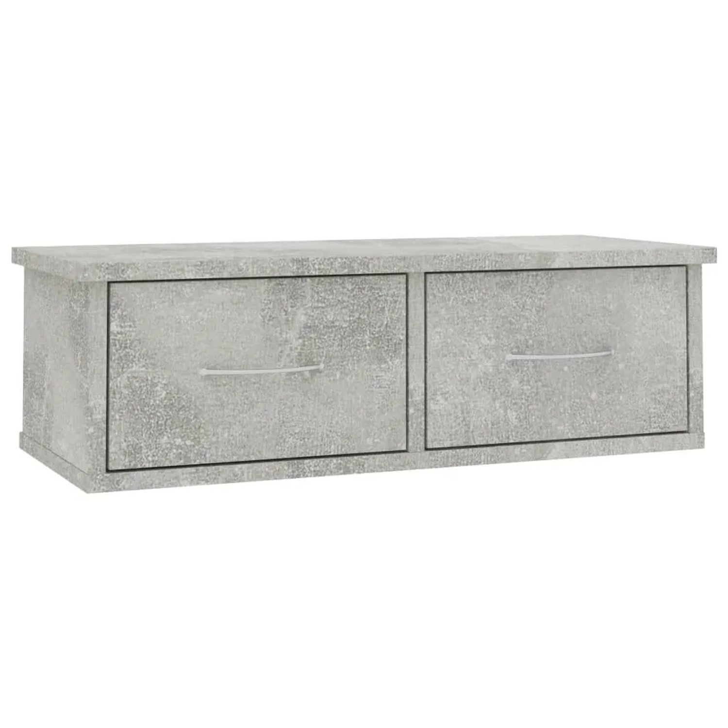 vidaXL Wand-Schubladenregal Betongrau 60x26x18,5 cm Holzwerkstoff 800589