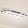 Lindby LED Panel Enhife Deckenleuchte, schwarz, rechteckig, modern. Universalweißes Licht für Arbeitszimmer/Büro.
