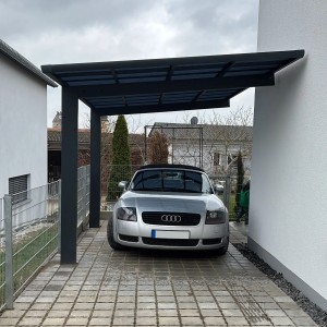 Ximax Einzelcarport Wing Typ 80 mit Welldach Anthrazit 275,7 cm x 531,4 cm