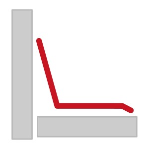 SareiAn- und Abschlussprofil Protection 10, Alu Natur, 9x5,5x125 cm, für Dachbleche.