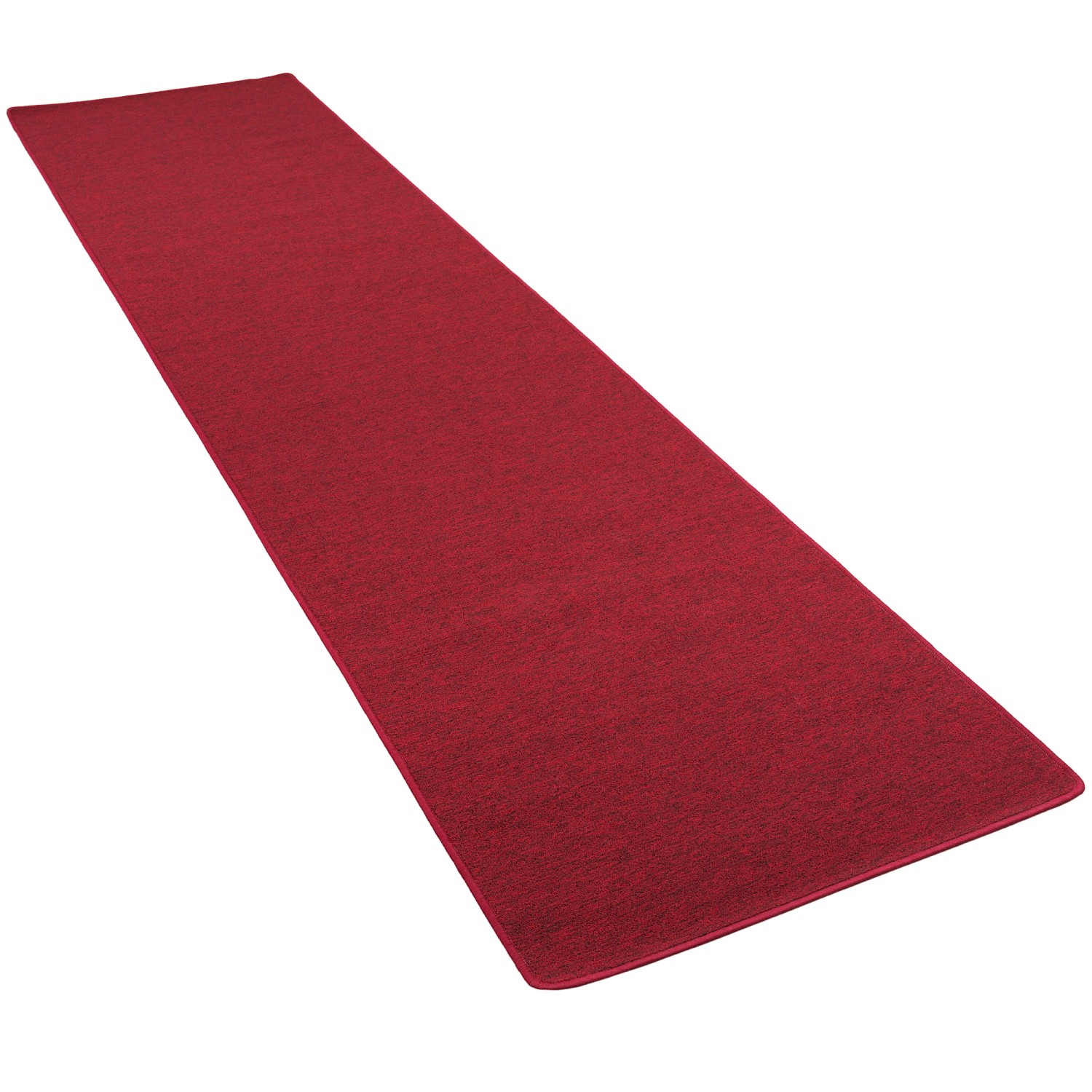 Snapstyle Feinschlingen Velour Läufer Teppich Strong Rot 80x320cm günstig online kaufen