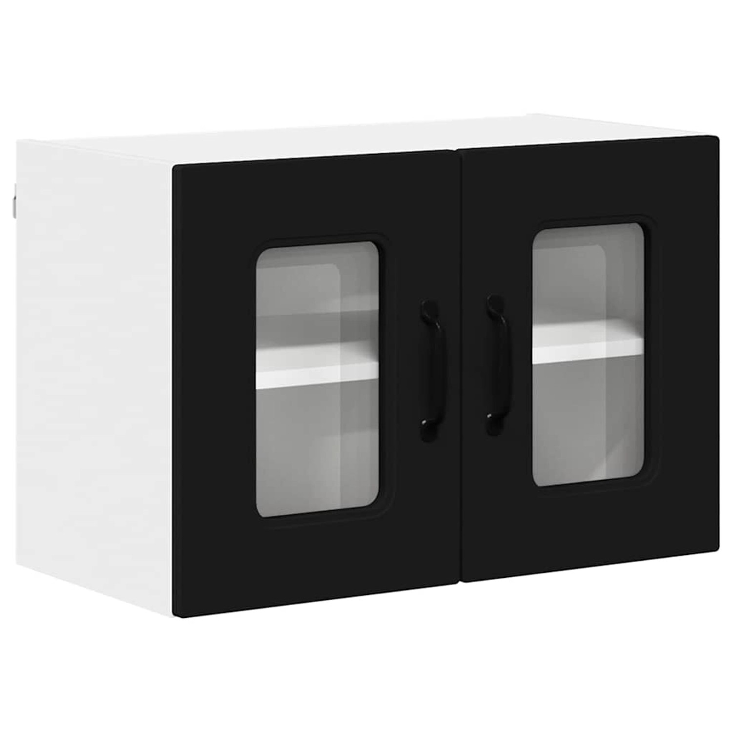 vidaXL Küchenwandschrank mit Tür Schwarz 60 x 31 x 40 cm Holzwerkstoff 8846 günstig online kaufen