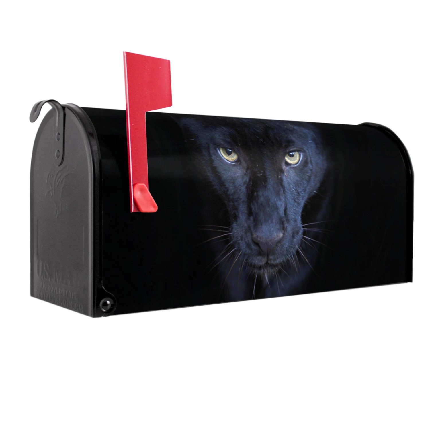 Banjado Amerikanischer Briefkasten Schwarz 48x22x16cm US Mailbox Letterbox günstig online kaufen