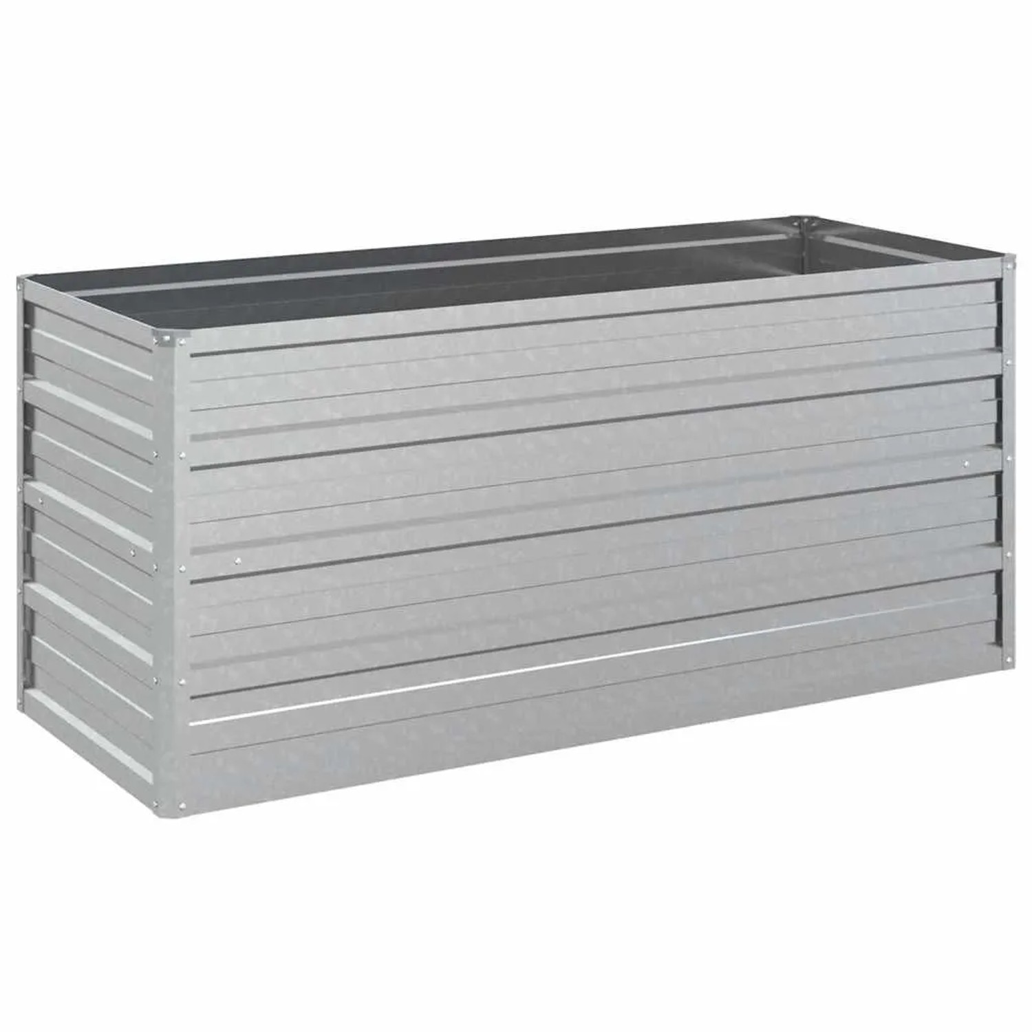 Furnicato Garten-hochbeet 100x40x45 Cm Verzinkter Stahl Silber