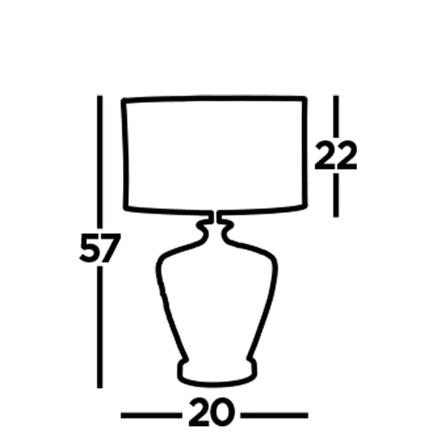 Licht-Erlebnisse Tischlampe Keramik Stoff 57 cm Hoch Chrom Weiß E27_5