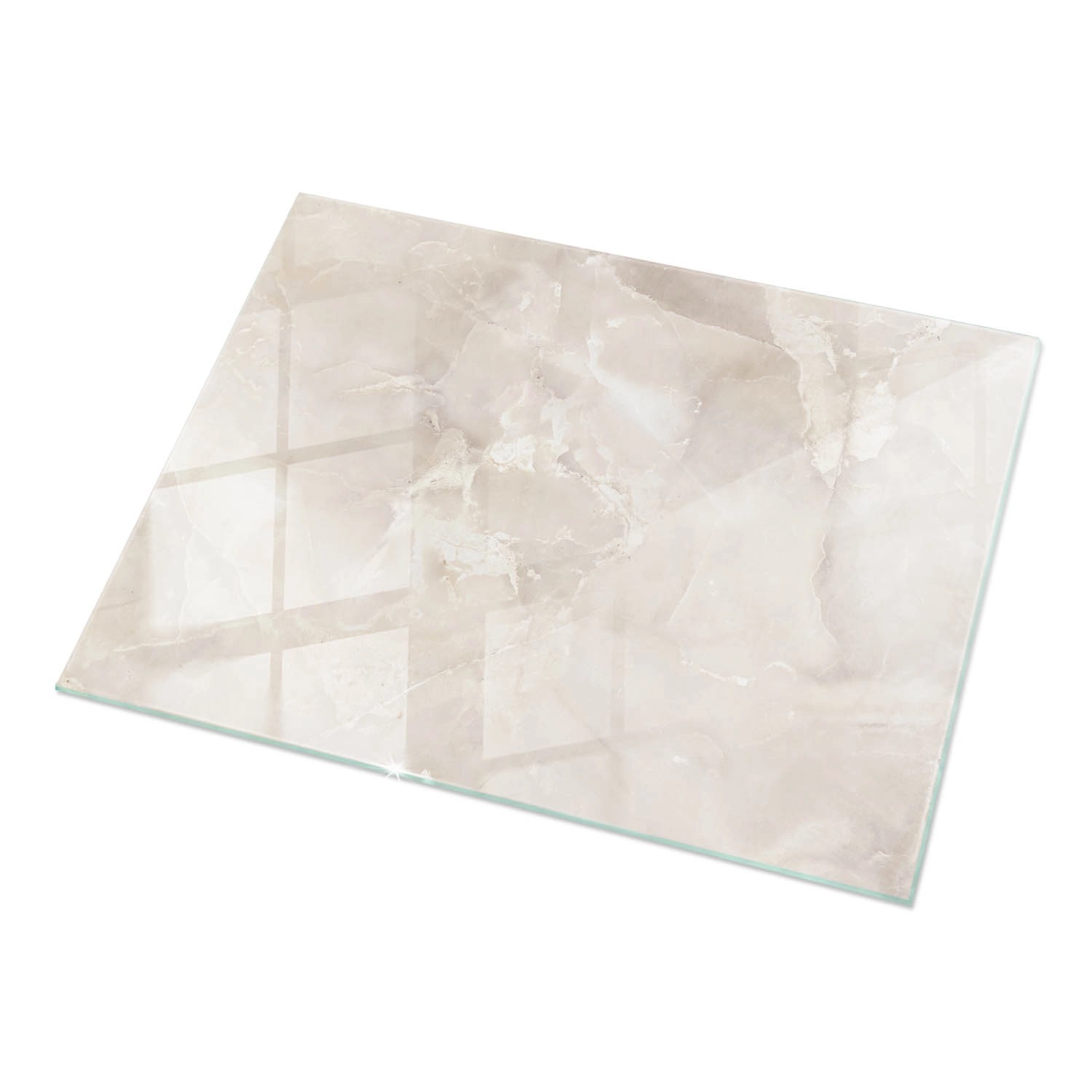 Tulup Tischplatte Marmor-Texturmuster Couchtisch Platte 120x80 cm Cremig Ti günstig online kaufen