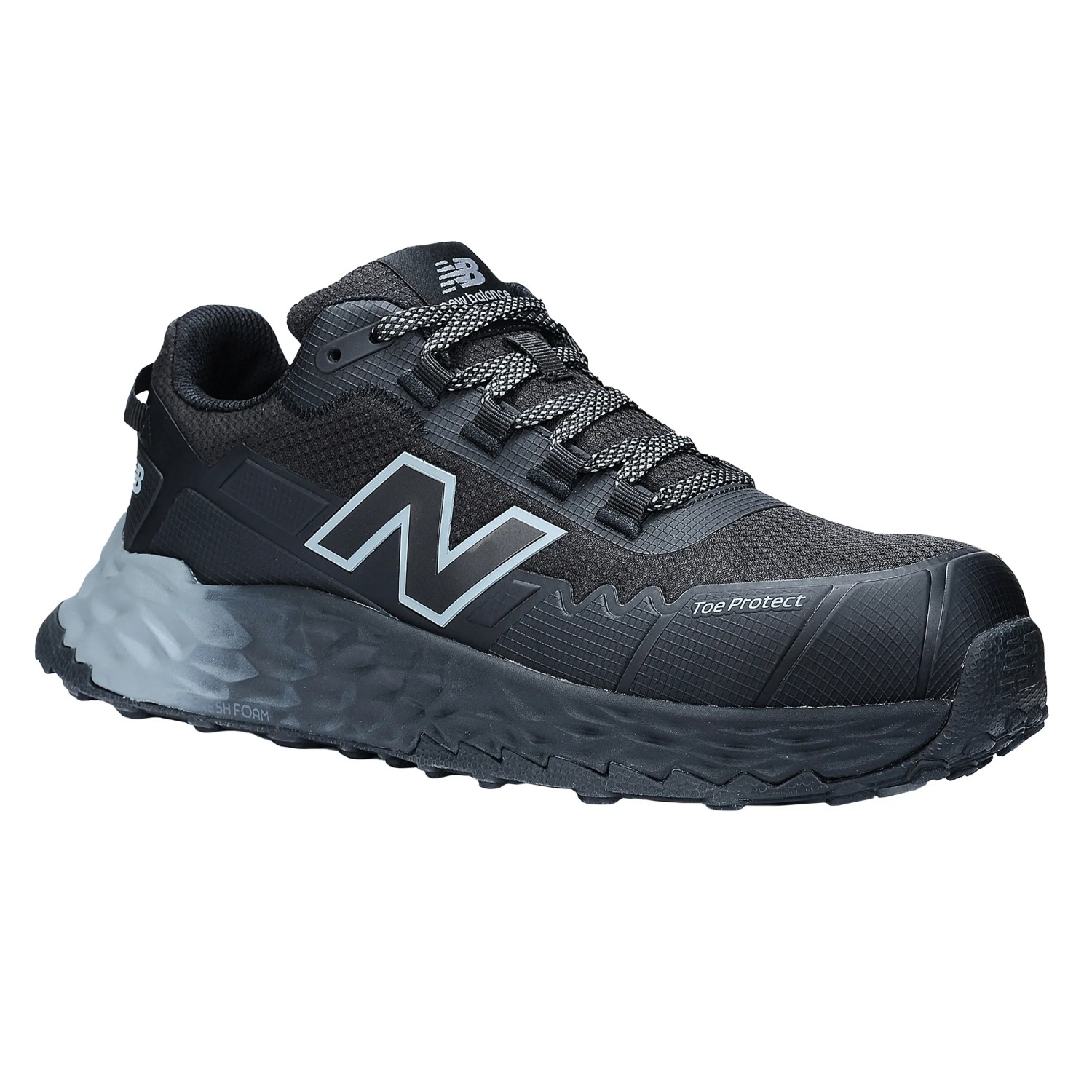 New Balance Cremorne S3L Sicherheitsschuh, schwarz-grau, mit Fresh Foam Zwischensohle.