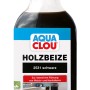 Flasche Aqua Clou Holzbeize Schwarz 250ml für intensive Färbung von Holz.