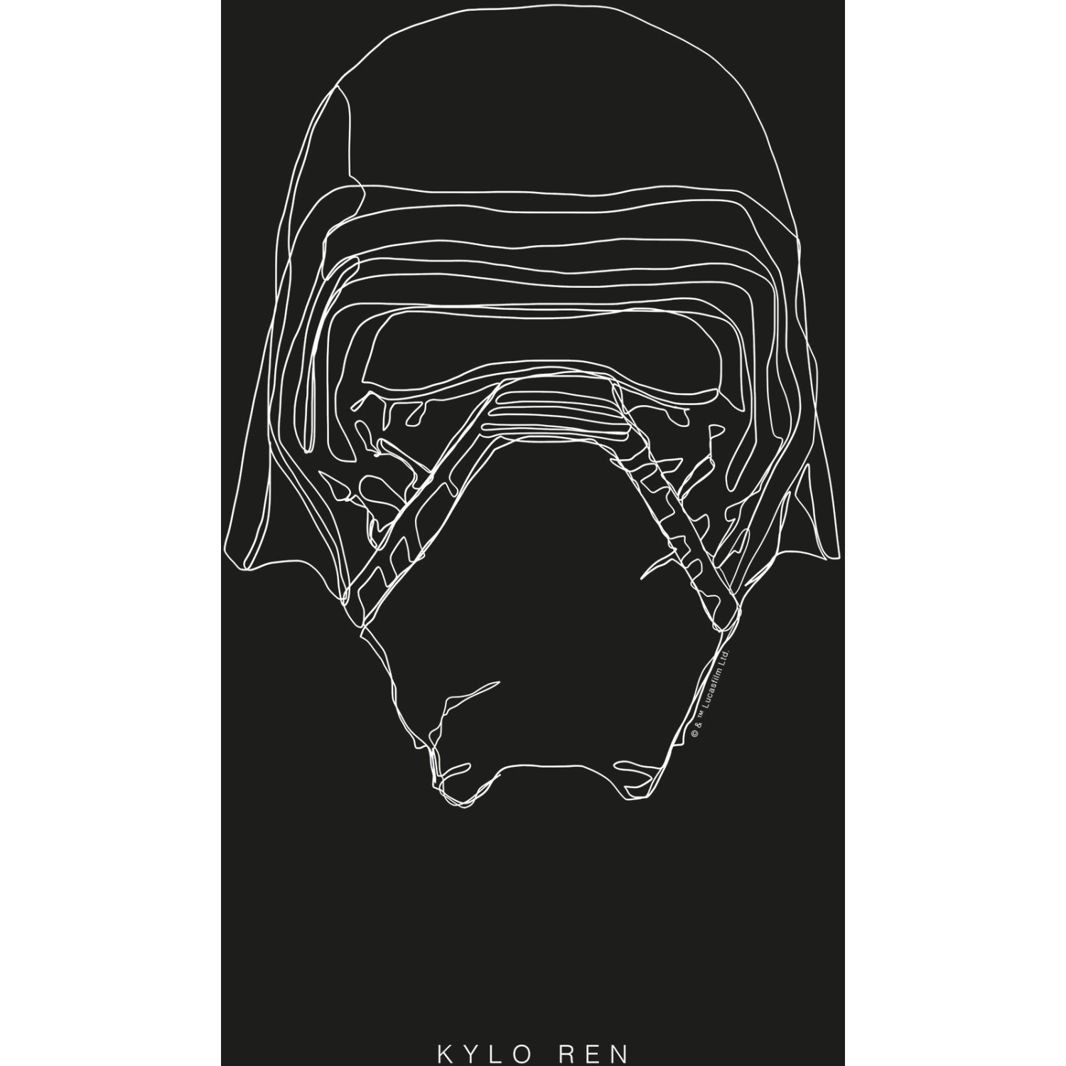 Komar Wandbild Star Wars Kylo 30 x 40 cm