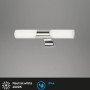 Brilo LED-Spiegelleuchte Klak Chrom, 7W, neutralweißes Licht für Bad und Innenbereich.