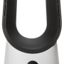 Rotorloser Ventilator Cool Air TV 70-85 in Weiß-Schwarz mit LED-Display.