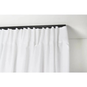 Deco-Raum Gardinenschiene nach Maß 1-Lauf Square Schwarz 200cm