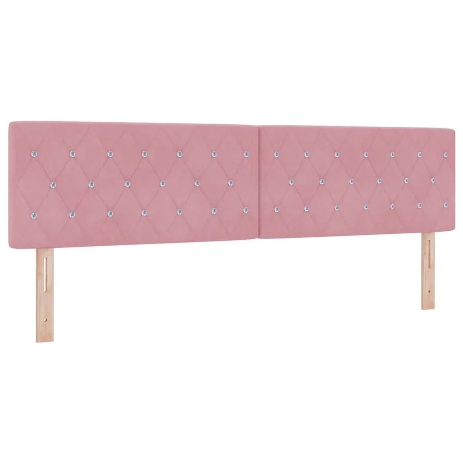 vidaXL Kopfteil mit Kopfteil Rosa 180 cm Kunstleder 42007104