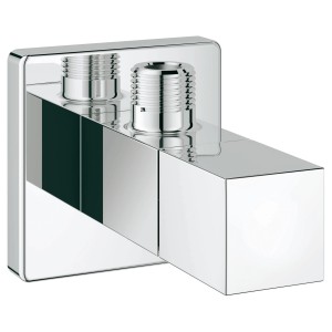 Grohe Eurocube Eckventil DN 15 mit 3/8 Zoll Abgang und glänzender StarLight Oberfläche.