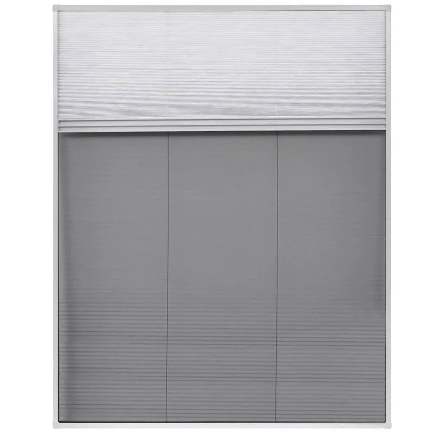 vidaXL Insektenschutz-Plissee für Fenster Jalousie Aluminium 80x100 cm 142616_3