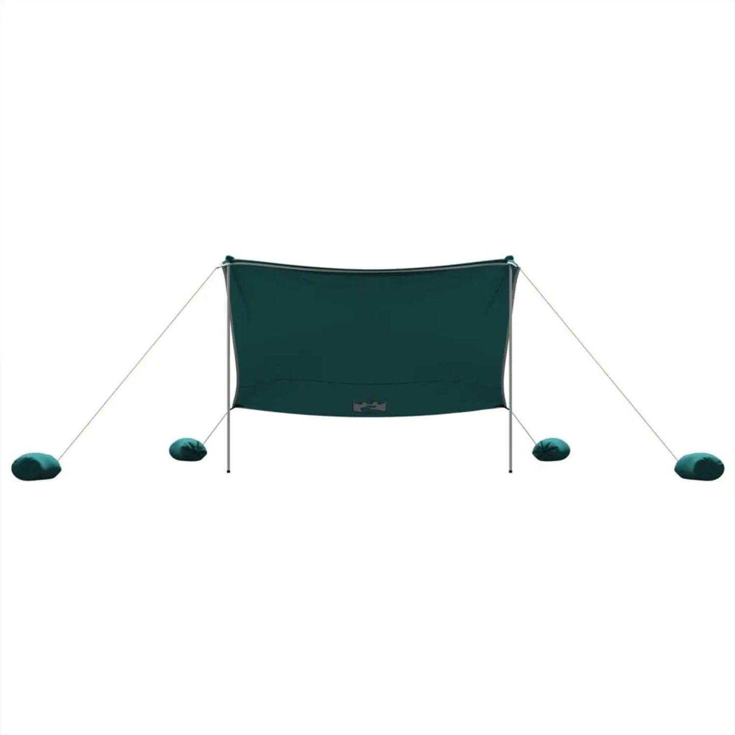 vidaXL Strand-Schattenzelt mit Sandsäcken Grün 304x300 cm 4008645_4