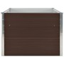 Braunes Furnicato Hochbeet aus verzinktem Stahl, 160x80x45 cm. Ideal für Garten und Terrasse.