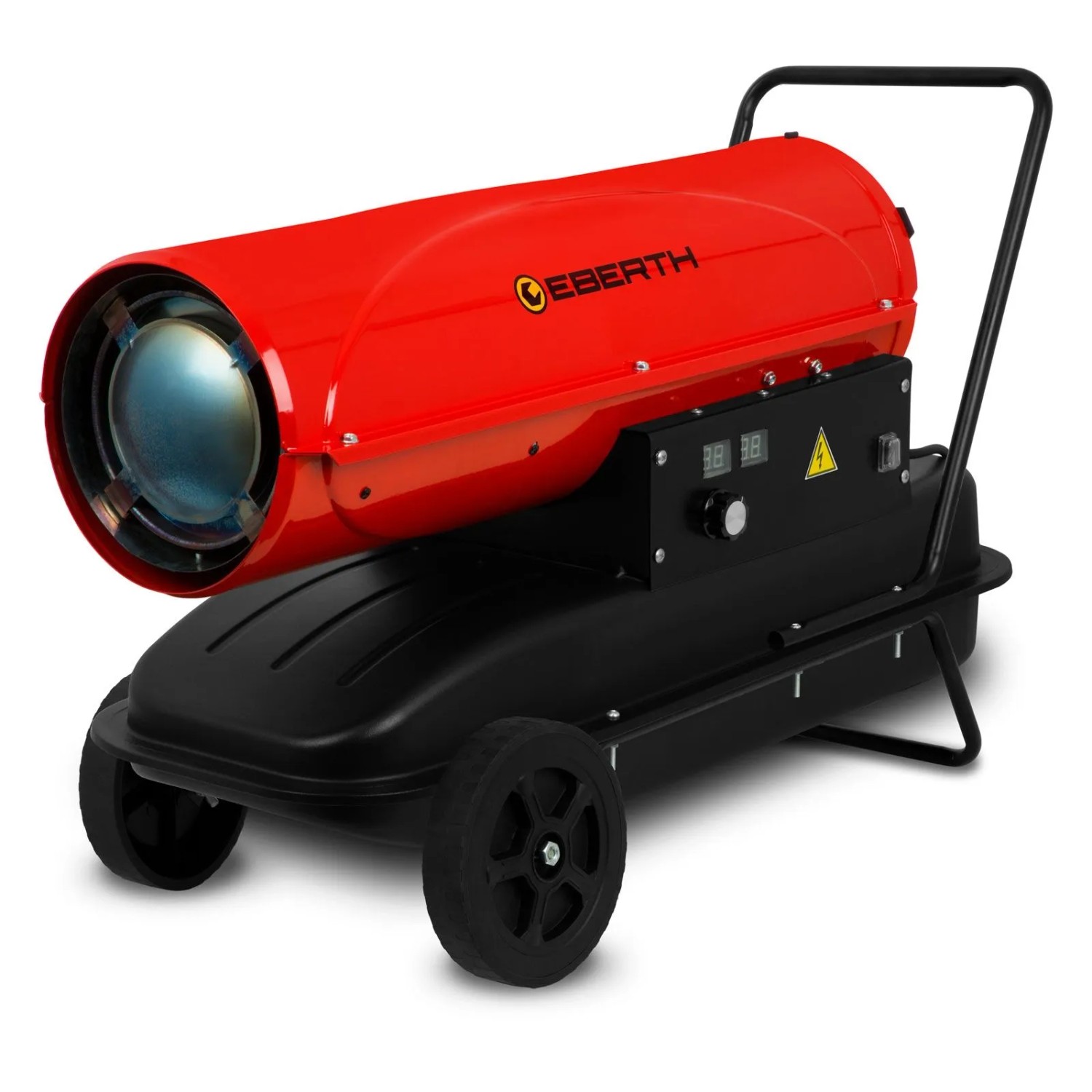 EBERTH Heizkanone 30kW Direkt Heizgebläse Diesel/Öl Luftdurchsatz 600 m³/h Räder
