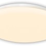 Weiße LED-Deckenleuchte Mesa von Näve mit Bewegungsmelder für Innenräume.