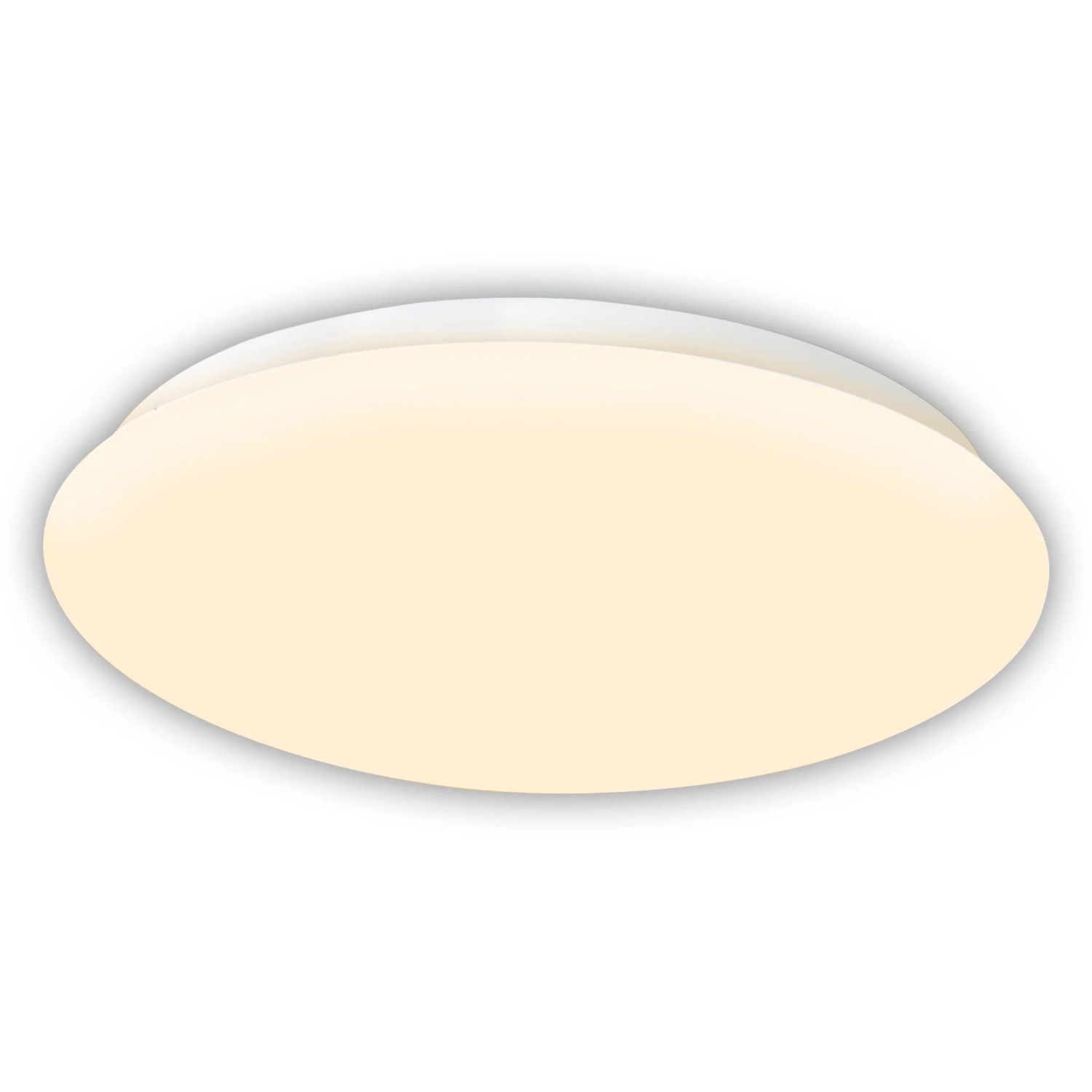 Weiße LED-Deckenleuchte Mesa von Näve mit Bewegungsmelder für Innenräume.