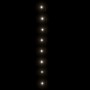 Leuchtende vidaXL Lichterkette mit 1000 kaltweißen LEDs, 100 m lang, für Innen- und Außenbereich auf dunklem Grund.