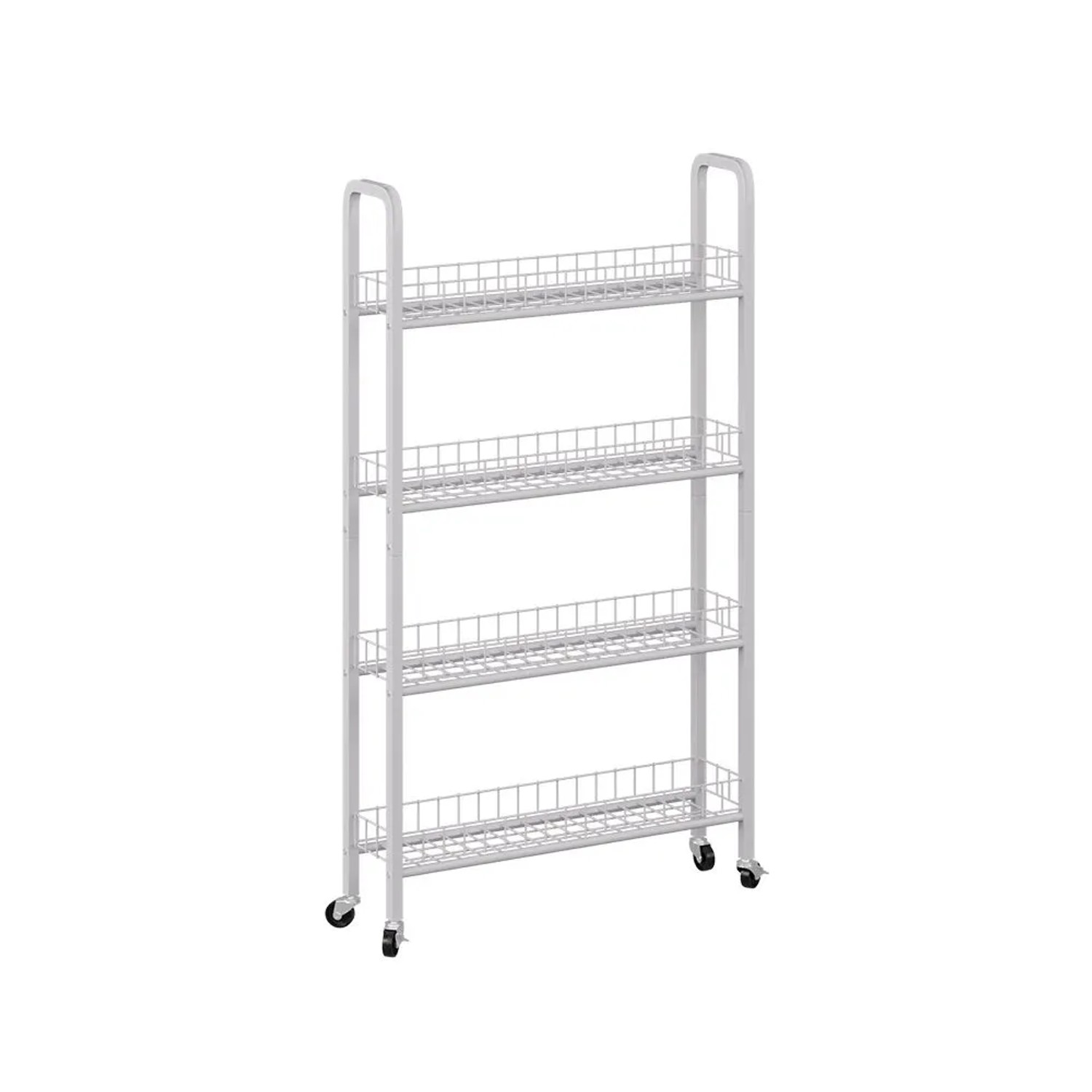 Vicco Rollregal Rolivo Weiß 58 x 104 mit 4 Fächern Art Nr 58303