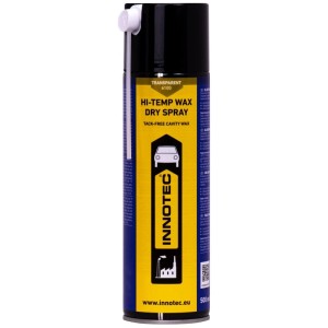 Innotec Hi-Temp-Wax Trockenspray, 500ml Dose, transparent, für Rostschutz und Hohlraumversiegelung.
