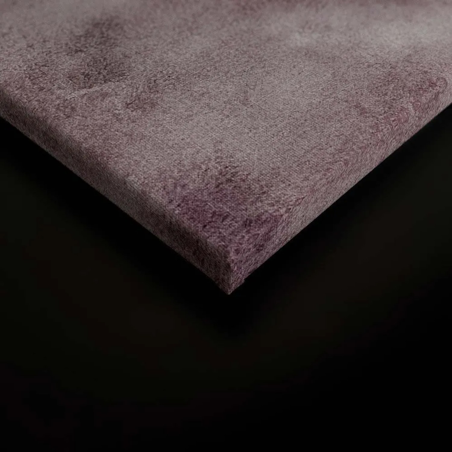 Bricoflor Wandbild: Nahaufnahme der altrosa-grauen Leinwand mit abstrakter Aquarell-Textur. Modernes Bild für Wohnzimmer.
