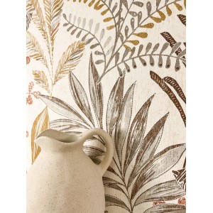 Newroom Vliestapete Zoelle Beige Dschungel Modern