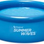Blauer Summer Waves Quick Set Pool, Ø 244 cm, runder Aufstellpool.