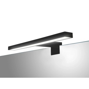 Schwarze Jokey LED Aufsatzleuchte Faro, 30cm, für Spiegel im Bad oder Gäste-WC.