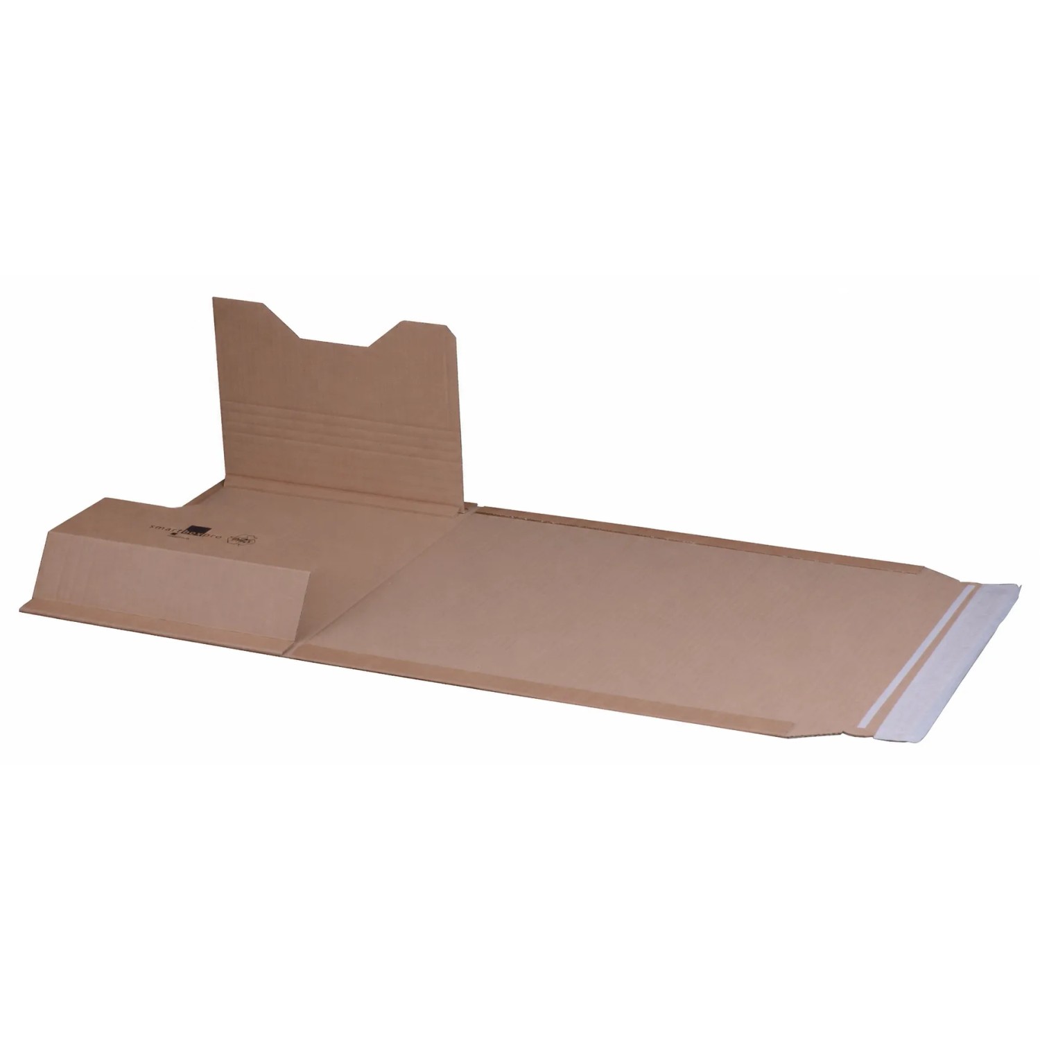PROREGAL Mega Deal 100x Universalverpackung C4 LxBxH 336x255x74mm mit Selbstklebeverschluss & Aufreißfaden Variable Höhe Braun Wickelverpackung