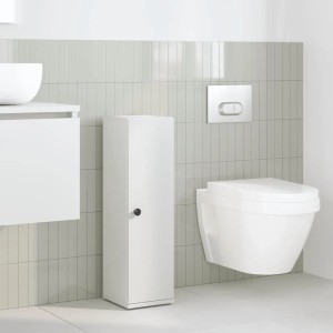 vidaXL Badezimmerschrank mit Rollenhalter Weiß 20,5x22x72 cm 858515